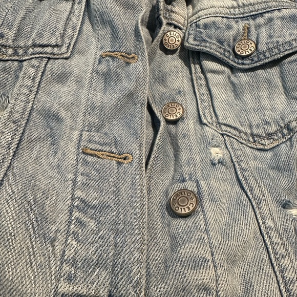Cello Light Blue Denim Fabric jacket cropped - Picture 3 of 11
